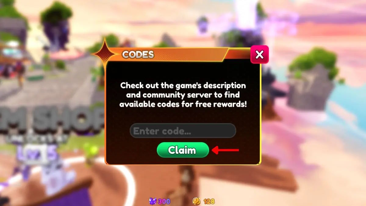 Màn hình đổi code Summon Heroes