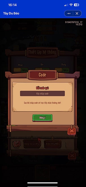 code Tay Du Beo VNG 4*480853