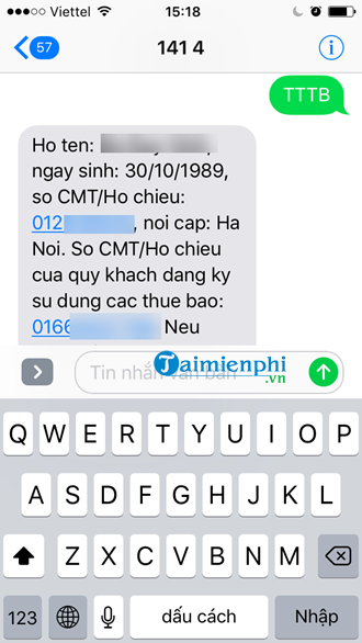 cu phap kiem tra so dien thoai cua minh nhanh nhat vietttel vina mobi 2