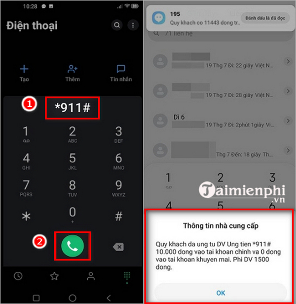 ung tien mang viettel