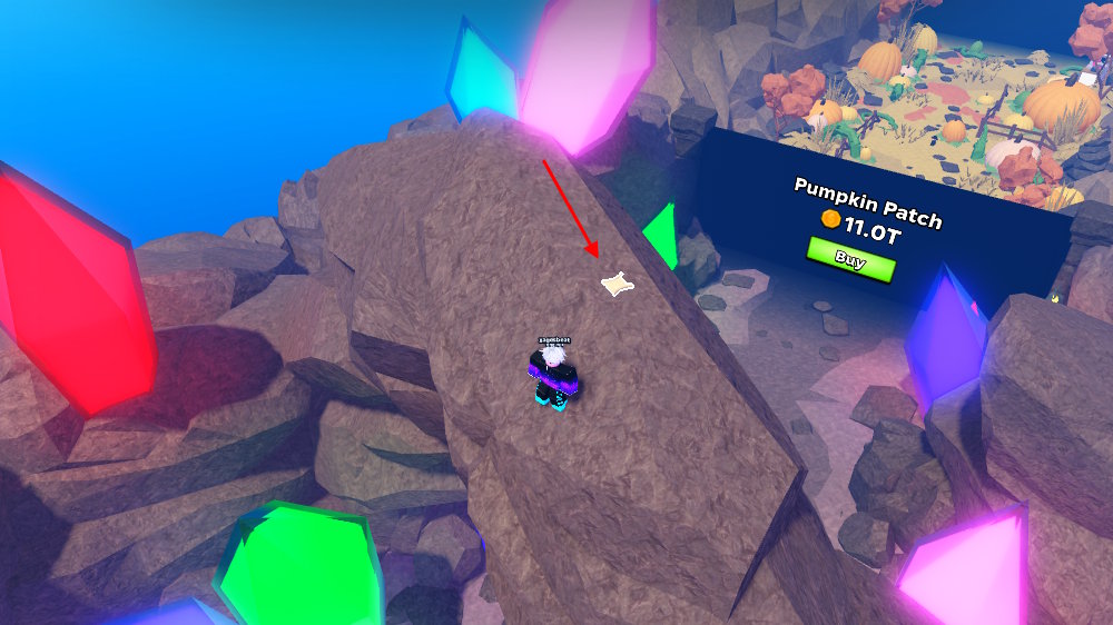Crystal Cavern crafting recipe location