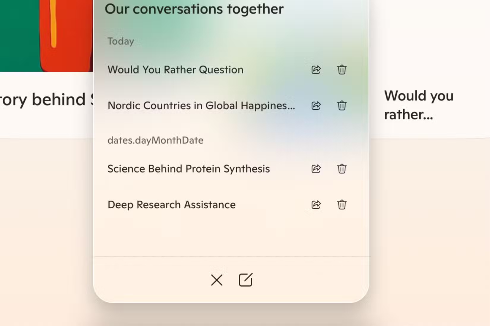 Truy cập các cuộc trò chuyện cũ trong Microsoft Copilot