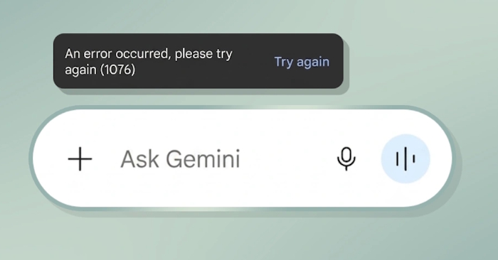  Fix lỗi Something went wrong 1076 trên Gemini 