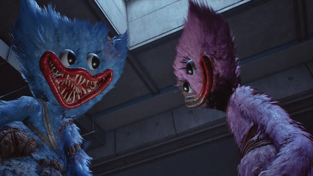 Phần kết bắt đầu với cảnh Huggy Wuggy và Kissy Missy đoàn tụ