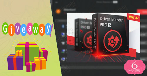 giveaway ban quyen mien phi driver booster 6