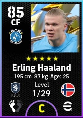 Haaland trong eFootball 2026