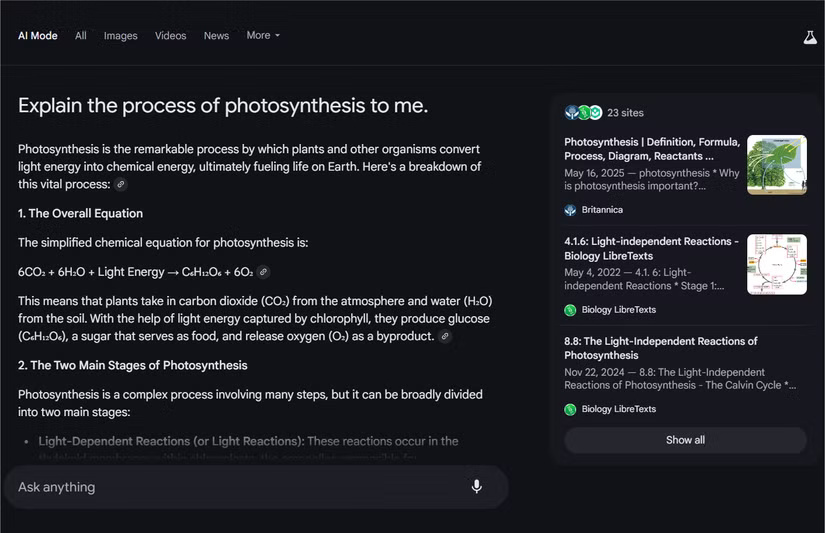 Google AI Mode hay ChatGPT Web Search là nơi bạn nên tìm kiếm trên web?