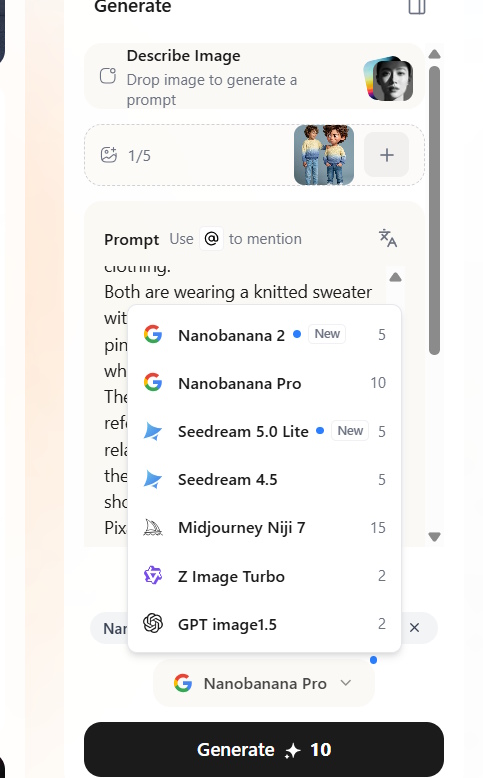 Tạo ảnh AI trên MeiGen.ai