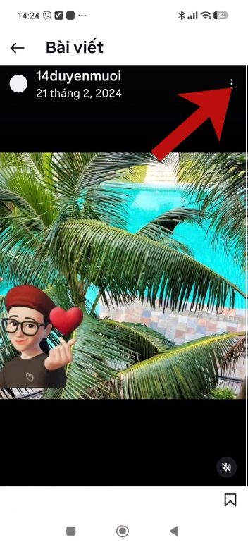 Chạm vào biểu tượng dấu ba chấm