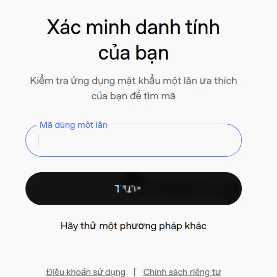 Nhập mã đăng nhập ChatGPT
