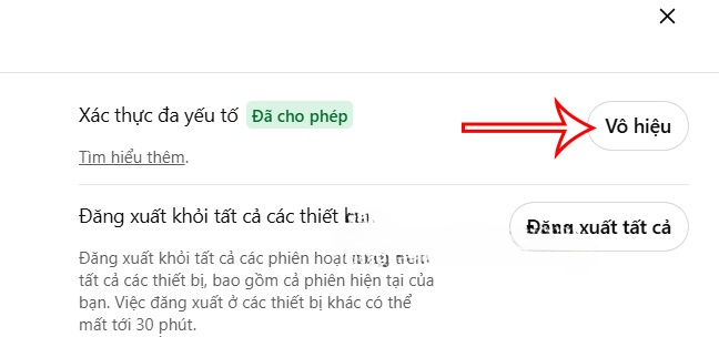 Vô hiệu bảo mật 2 lớp ChatGPT