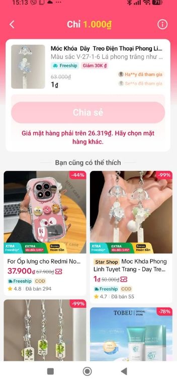 Chờ mọi người cùng chém giá và cửa hàng duyệt mức giá đã chém