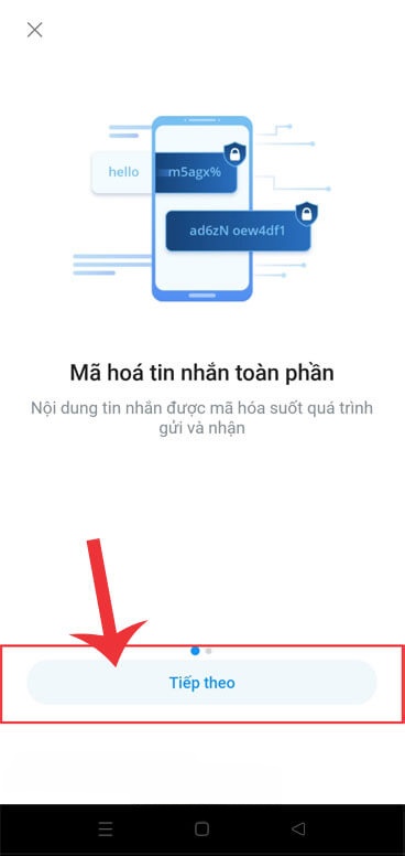 Ấn vài nút Tiếp theo
