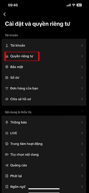 tai khoan rieng tu TikTok 3*434216
