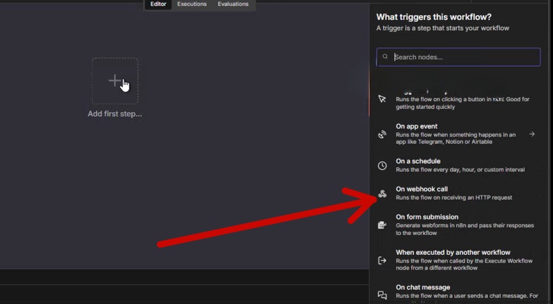 thêm webhook n8n