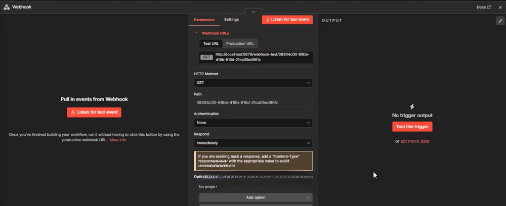 thêm webhook n8n