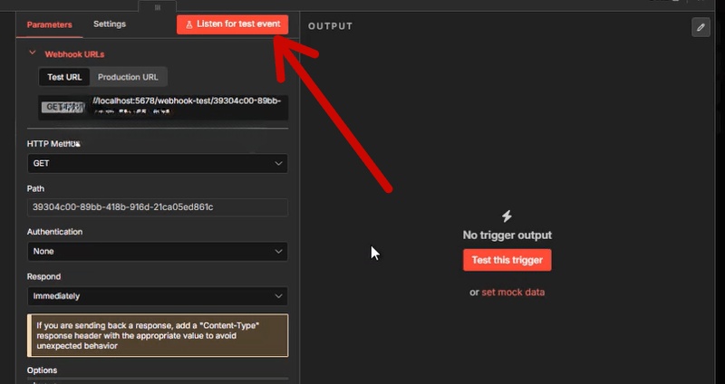 thêm webhook n8n