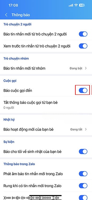 tat thong bao cuoc goi Zalo 3*432733