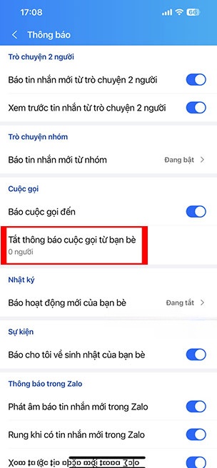 tat thong bao cuoc goi Zalo 5*432732