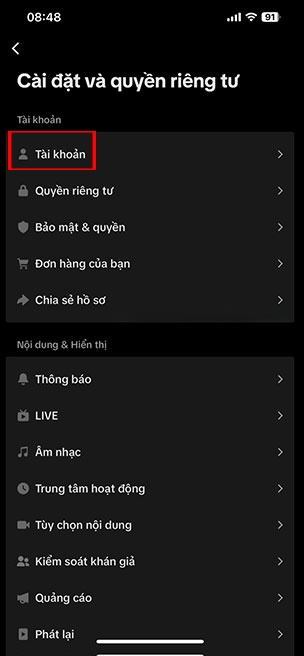 cach xac thuc tai khoan tiktok 3*501116