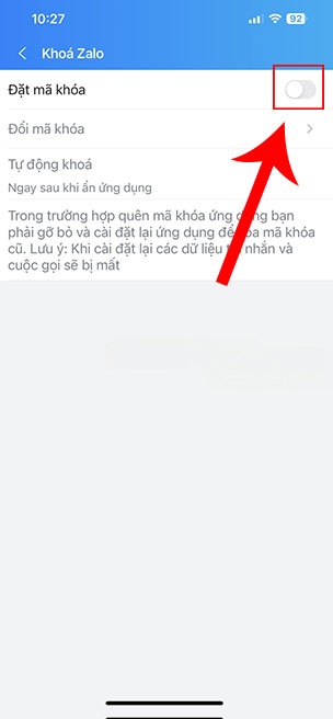 khoa Zalo bang Face ID 4*428590