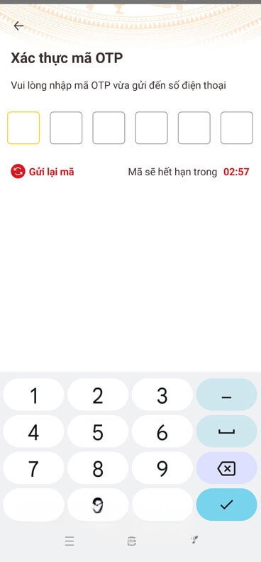 Nhập mã OTP
