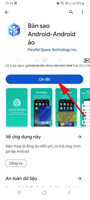  Hướng dẫn cài đặt Virtual Android trên điện thoại 