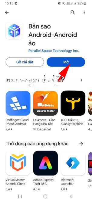 Cài đặt Virtual Android trên điện thoại