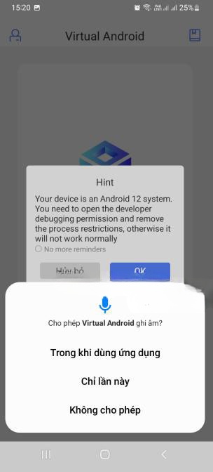 Cài đặt Virtual Android trên điện thoại