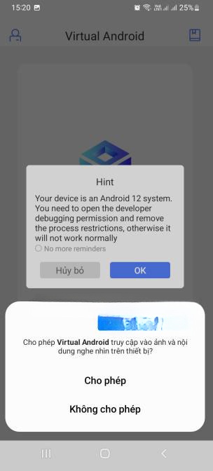 Cài đặt Virtual Android trên điện thoại
