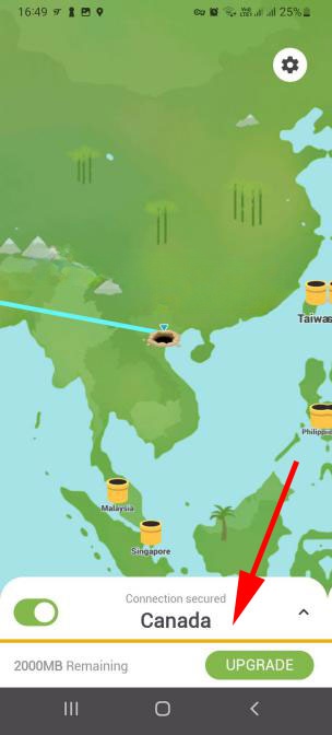 Chuyển IP sang Canada