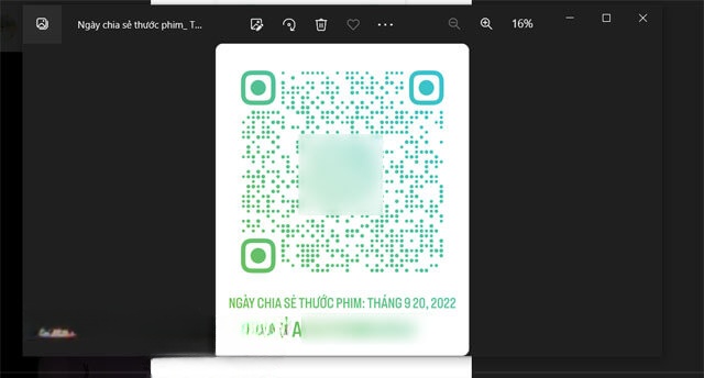 Gửi hình ảnh mã QR của bài viết