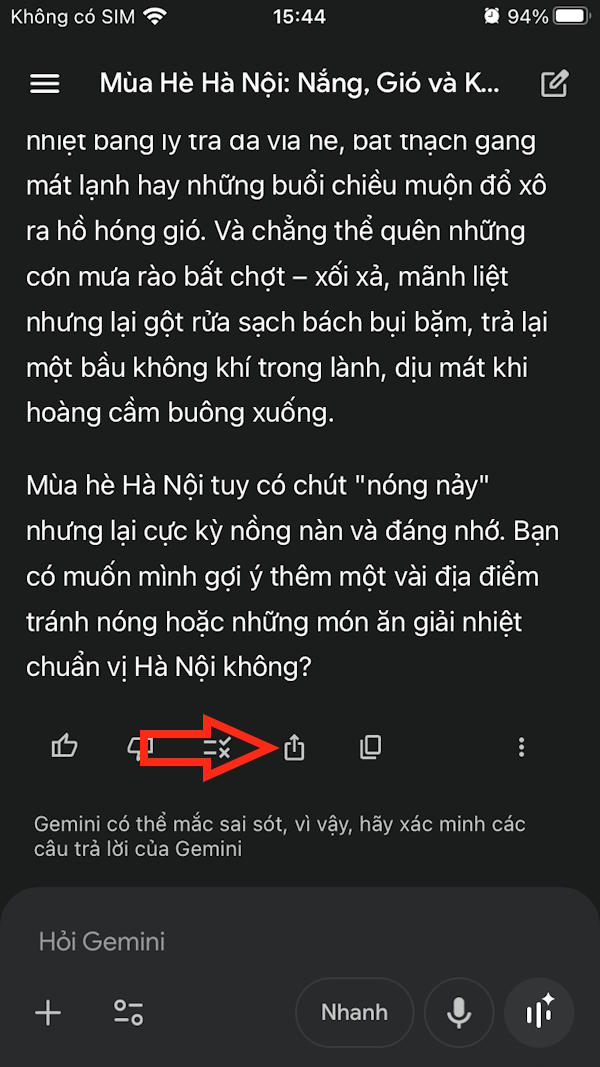  Hướng dẫn chia sẻ đoạn chat Gemini 