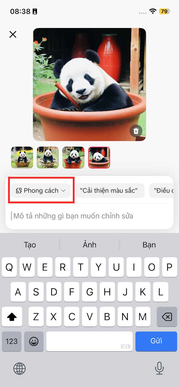 Ghép ảnh trên Tako