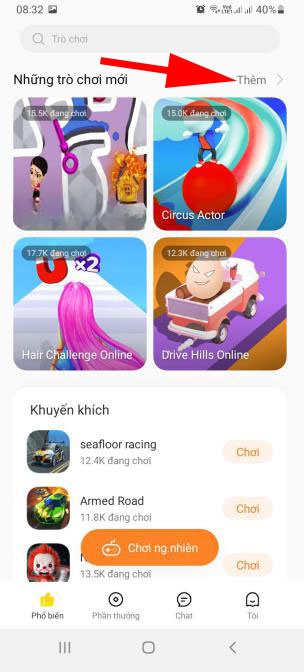 Ấn Thêm để xem thêm game