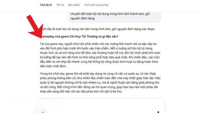 Copy nội dung text sang các phần mềm soạn thảo văn bản để chính sửa