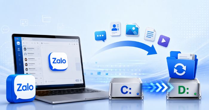  Hướng dẫn chuyển dữ liệu trên Zalo PC từ ổ C sang ổ D 