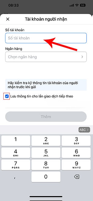 cach chuyen khoan truc tiep trong Zalo 6*456920