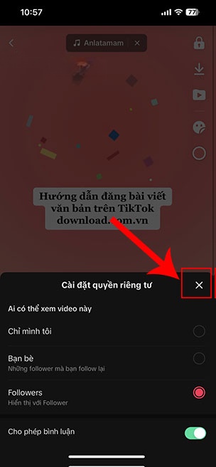 cach dang bai viet van ban tren TikTok 9*427711