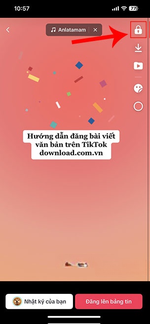 cach dang bai viet van ban tren TikTok 8*427708