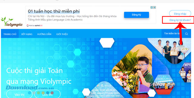  Hướng dẫn đăng ký tài khoản cuộc thi Violympic 