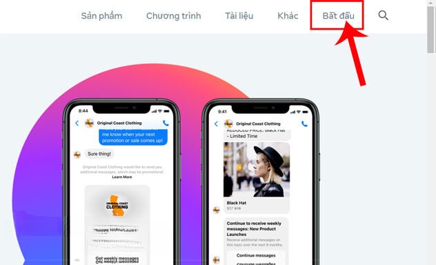 Nhấp chuột vào nút Bắt đầu