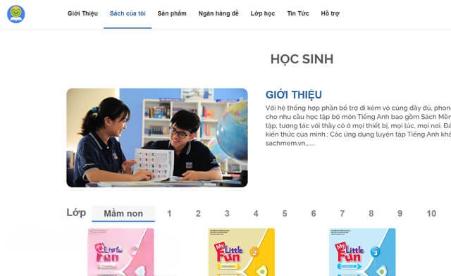 Bắt đầu sử dụng Sách mềm để xem sách giáo khoa điện tử.