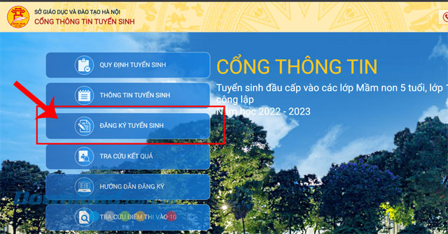  Hướng dẫn đăng ký tuyển sinh mầm non trực tuyến 