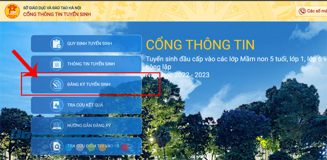  Hướng dẫn đăng ký tuyển sinh vào lớp 6 online 