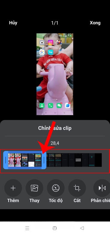 Kéo thanh điều chỉnh màu xanh