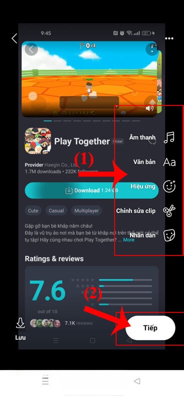 Chỉnh sửa lại video