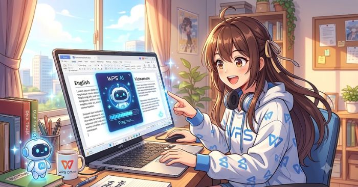  Hướng dẫn dịch tài liệu bằng WPS AI cực nhanh 