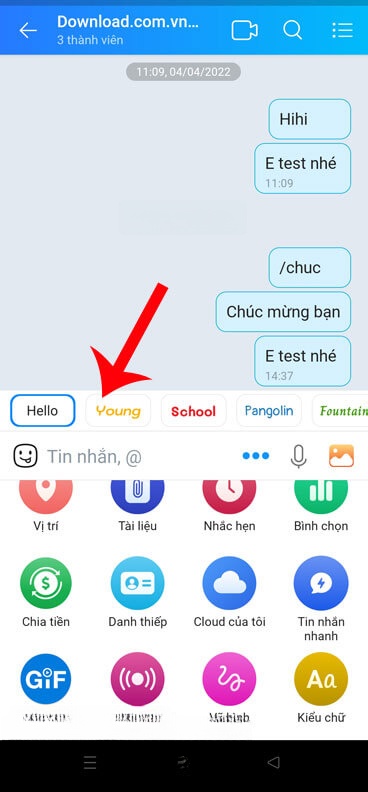 Chọn phông chữ