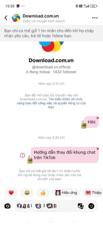 Bắt đầu trò chuyện với giao diện khung chat mới